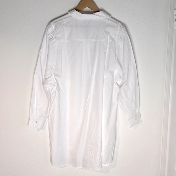 NWT Stradivarius white button up shirt dress size small - Picture 3 of 3